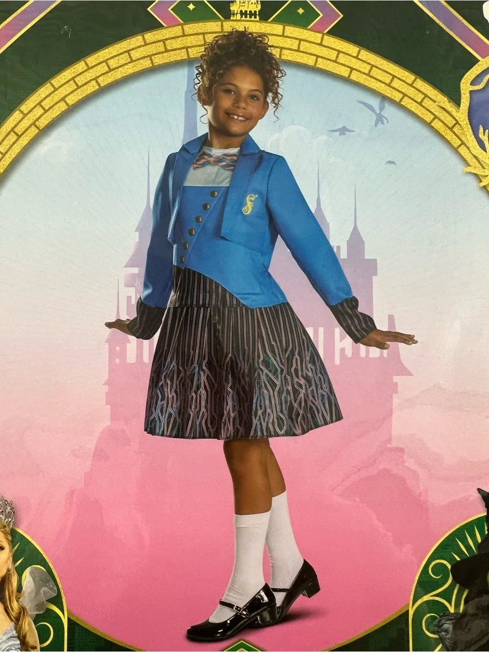 Wicked Shiz school University Child Costume dress S 4-6x L 10-12 Halloween NEW